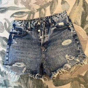 Wild Fable Blue Distressed Jean Shorts